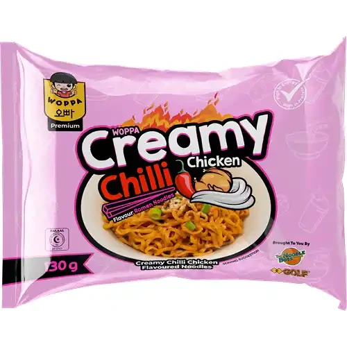 WOPPA CREAMY CHILLI CHICKEN 130GM