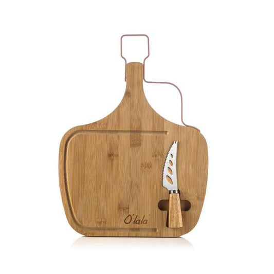 Bamboo Cheese Board D/Pink - Chefs Kiss
