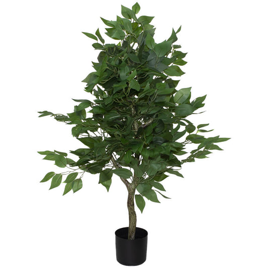 Artificial Ficus tree in pot 90cm