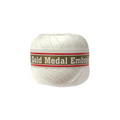 GOLD MEDAL EMBROID WHITE COTTON 20M
