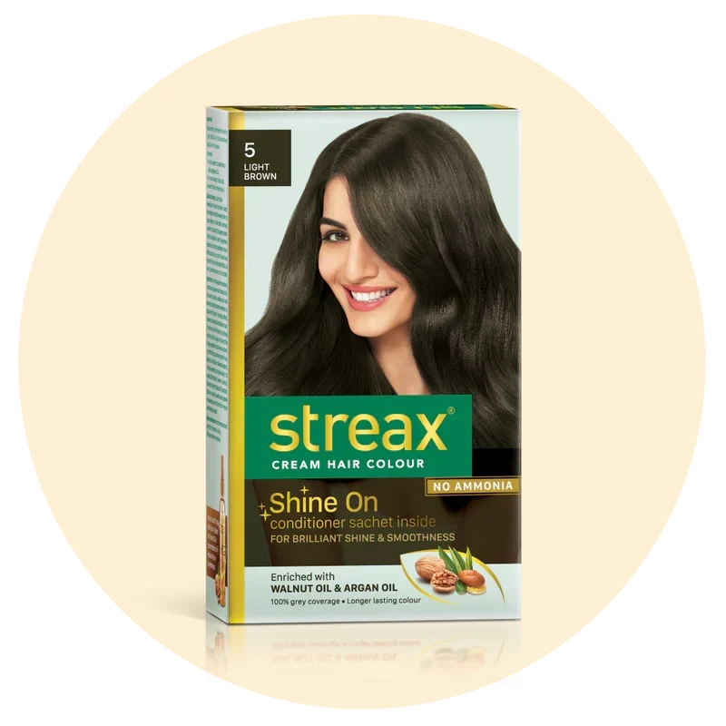 STREAX CREAM HAIR COLOUR LIGHT BROWN