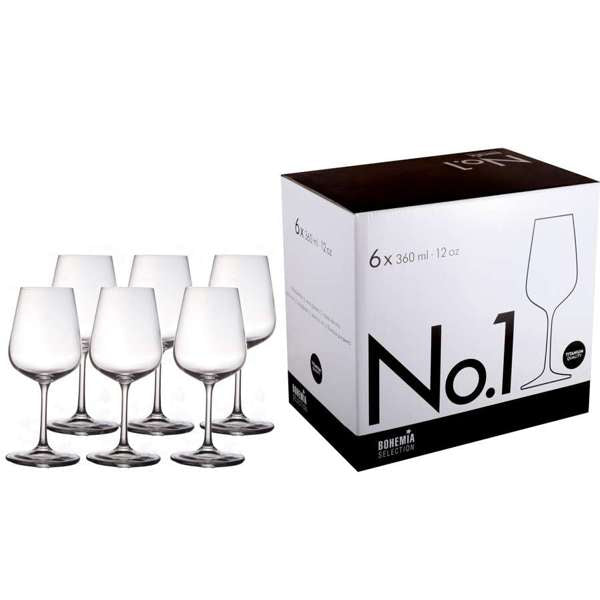 Bohemia No. 1 Wine Glass 360ml (6) - Chefs Kiss