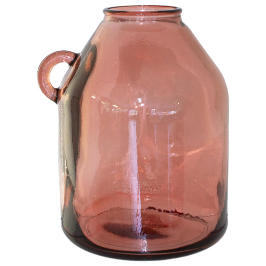 Dusk Pink Handled Bottle Vase 26cm
