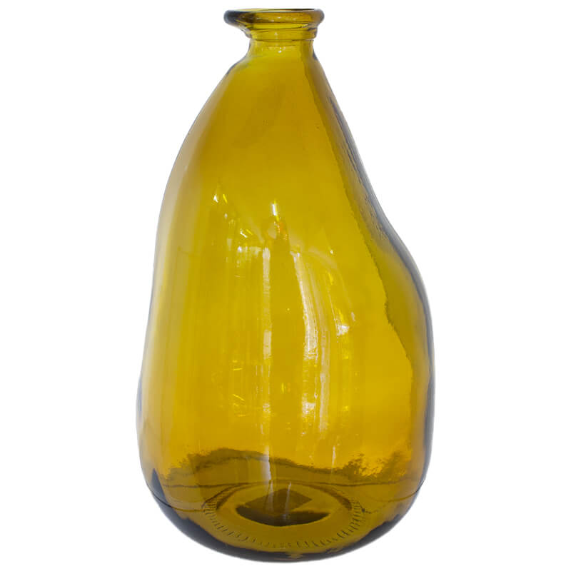 Yellow decorative vase 36cm