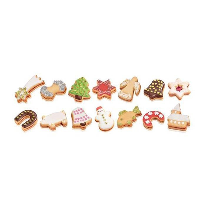 Tescoma 6 Christmas Cookie Cutters on Ring - Chefs Kiss