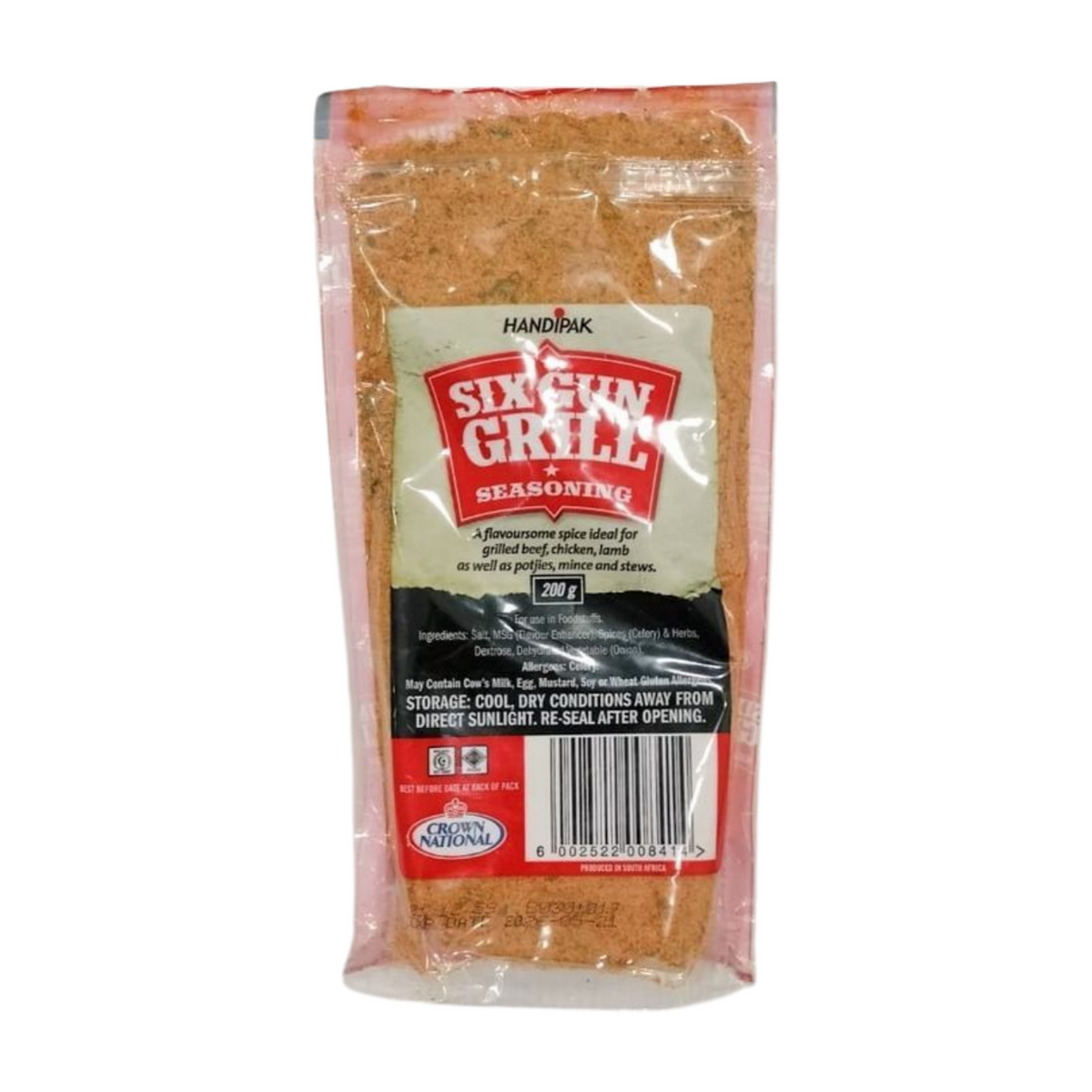 SIX GUN GRILL SEASONING 200GM