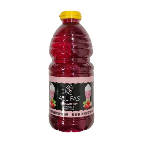 ALLIFAS STRAWBERRY MILKSHAKE SYRUP 375ML