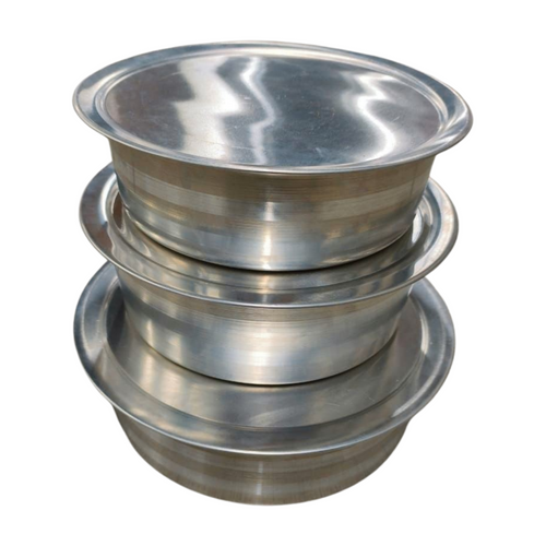ALUMINIUM NP FISH POT SIZE 4/5/6 MEDIUM DUTY SET