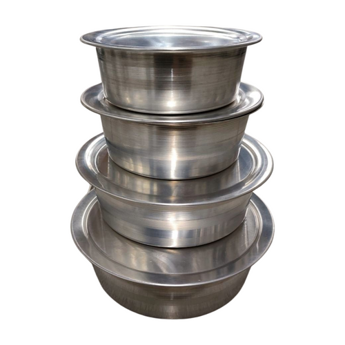 ALUMINIUM NP DEEP POT SIZE 3/4/5/6 MEDIUM DUTY SET