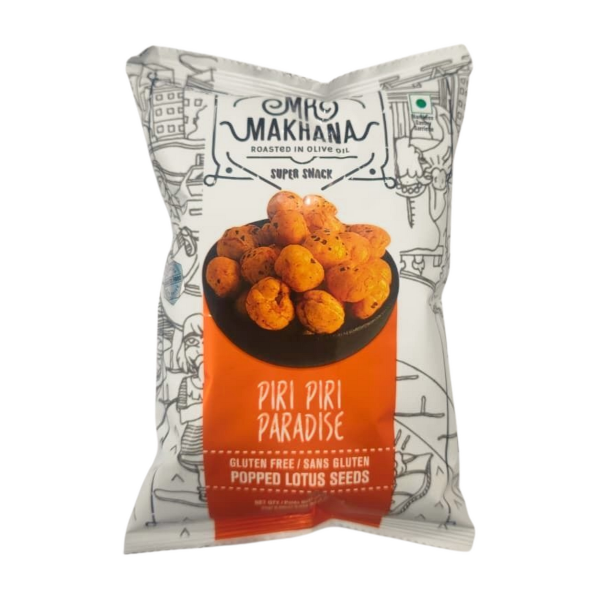 MAKHANA NUTS PIRI PIRI PARADISE 25G