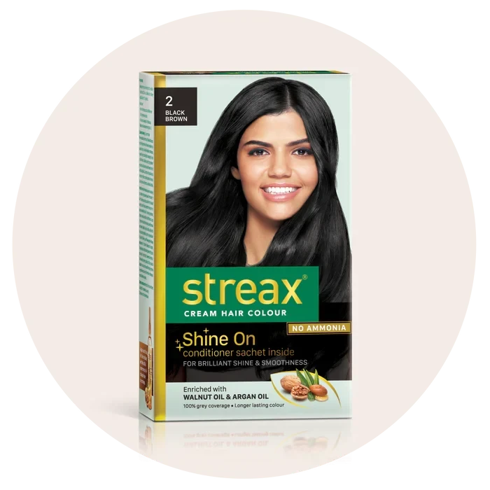 STREAX CREAM HAIR COLOUR BLACK BROWN
