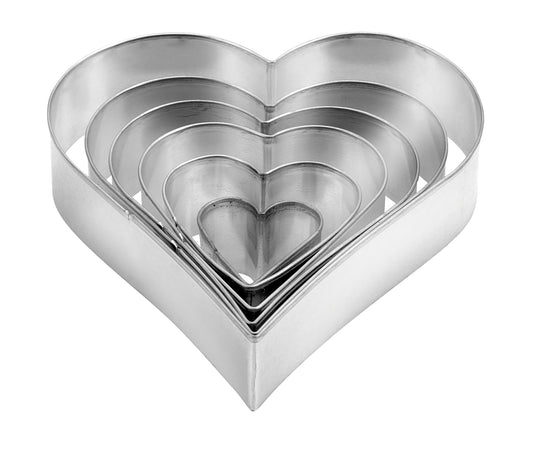 Tescoma Heart Shaped Cookie Cutter 6pce - Chefs Kiss